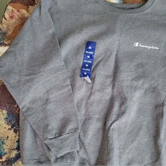 Champion Authentic Athletic Apparel Size XXL Gray Sweatshirt NWT - Picture 3 of 12